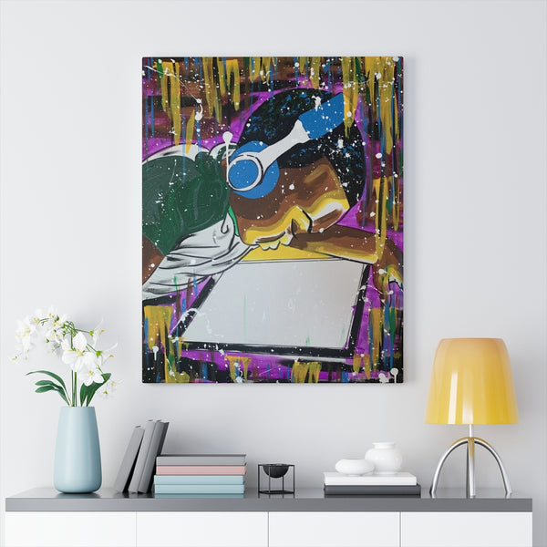 Virtual Learning by Jesse Raudales Canvas Gallery Wraps