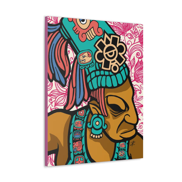 Mayan Warrior by Jesse Raudales Canvas Gallery Wraps
