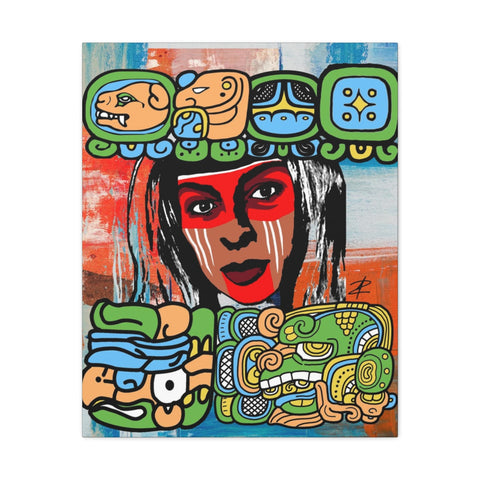 Mayan Life by Jesse Raudales Canvas Gallery Wraps