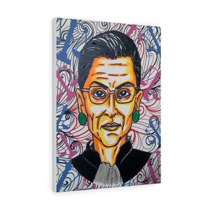 Ruth Bader Ginsburg by Jesse Raudales Canvas Art Prints