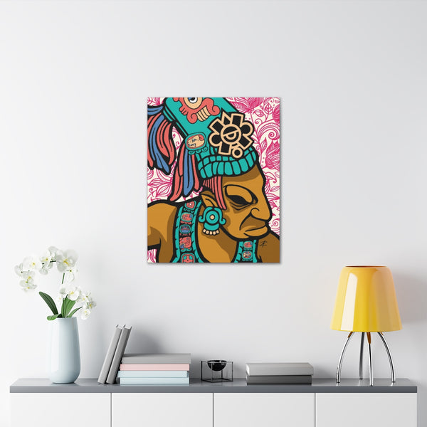 Mayan Warrior by Jesse Raudales Canvas Gallery Wraps