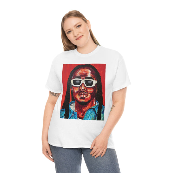 Takeoff by Jesse Raudales Unisex Heavy Cotton Tee