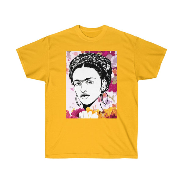 Frida Kahlo by Jesse Raudales Unisex Ultra Cotton Tee