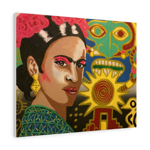 Frida Kahlo by Jesse Raudales Canvas Art Prints