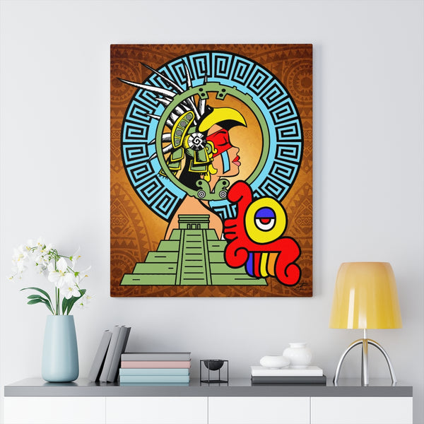 Aztec Princess by Jesse Raudales Canvas Gallery Wraps
