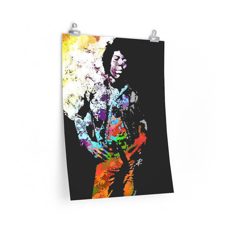 Hendrix by Jesse Raudales Premium Matte vertical posters