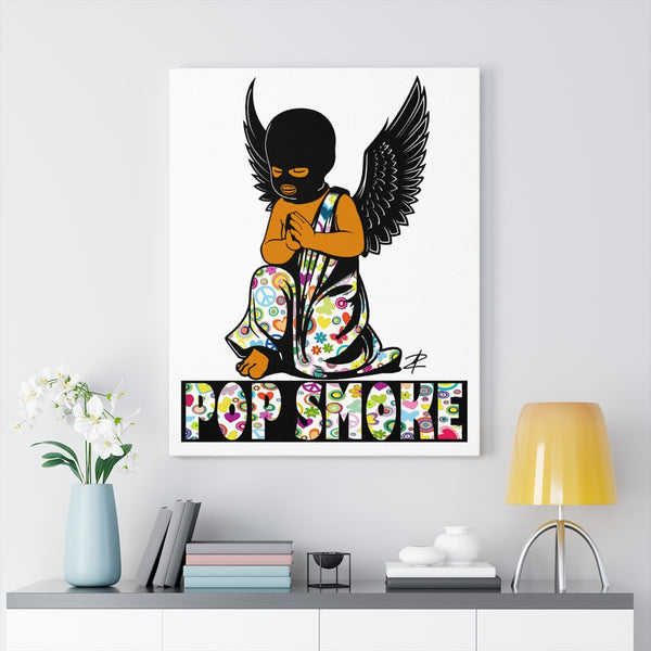 Pop Smoke Child by Jesse Raudales Canvas Gallery Wraps