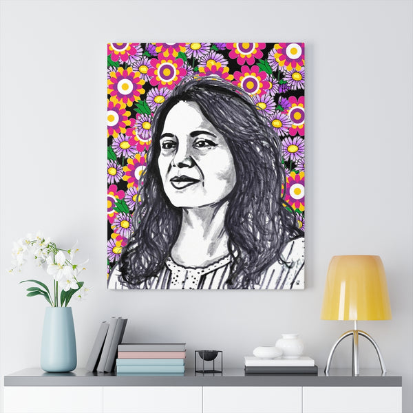 Delores Huerta by Jesse Raudales Canvas Gallery Wraps