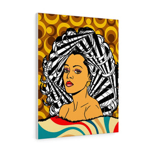 Diana Ross by Jesse Raudales Canvas Gallery Wraps
