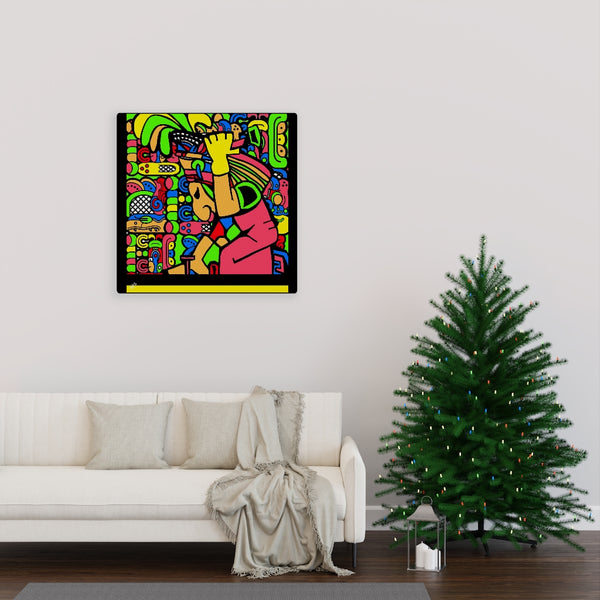 MAYAN Worker by Jesse Raudales Canvas Gallery Wraps