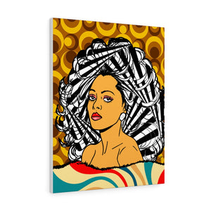 DIANA ROSS by Jesse Raudales Canvas Gallery Wraps