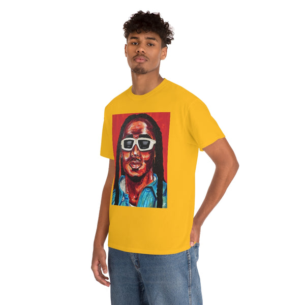 Takeoff by Jesse Raudales Unisex Heavy Cotton Tee