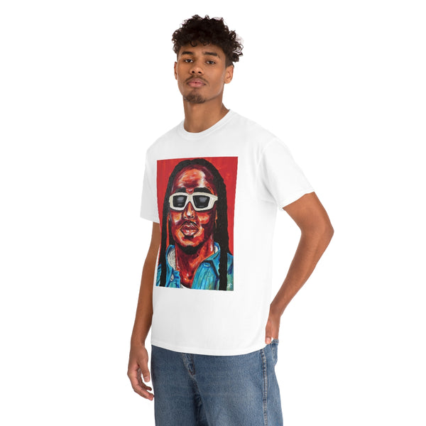 Takeoff by Jesse Raudales Unisex Heavy Cotton Tee