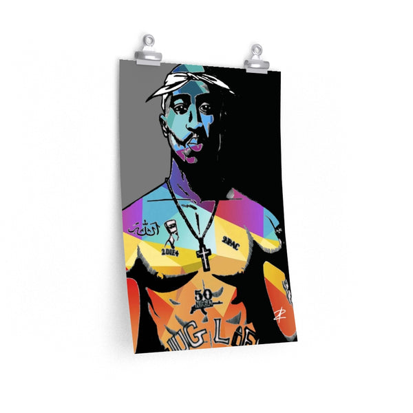 2PAC by Jesse Raudales Premium Matte vertical posters