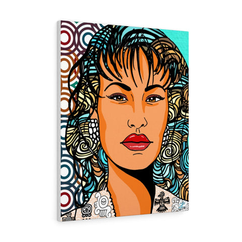 Salena Quintanilla by Jesse Raudales Canvas Gallery Wraps
